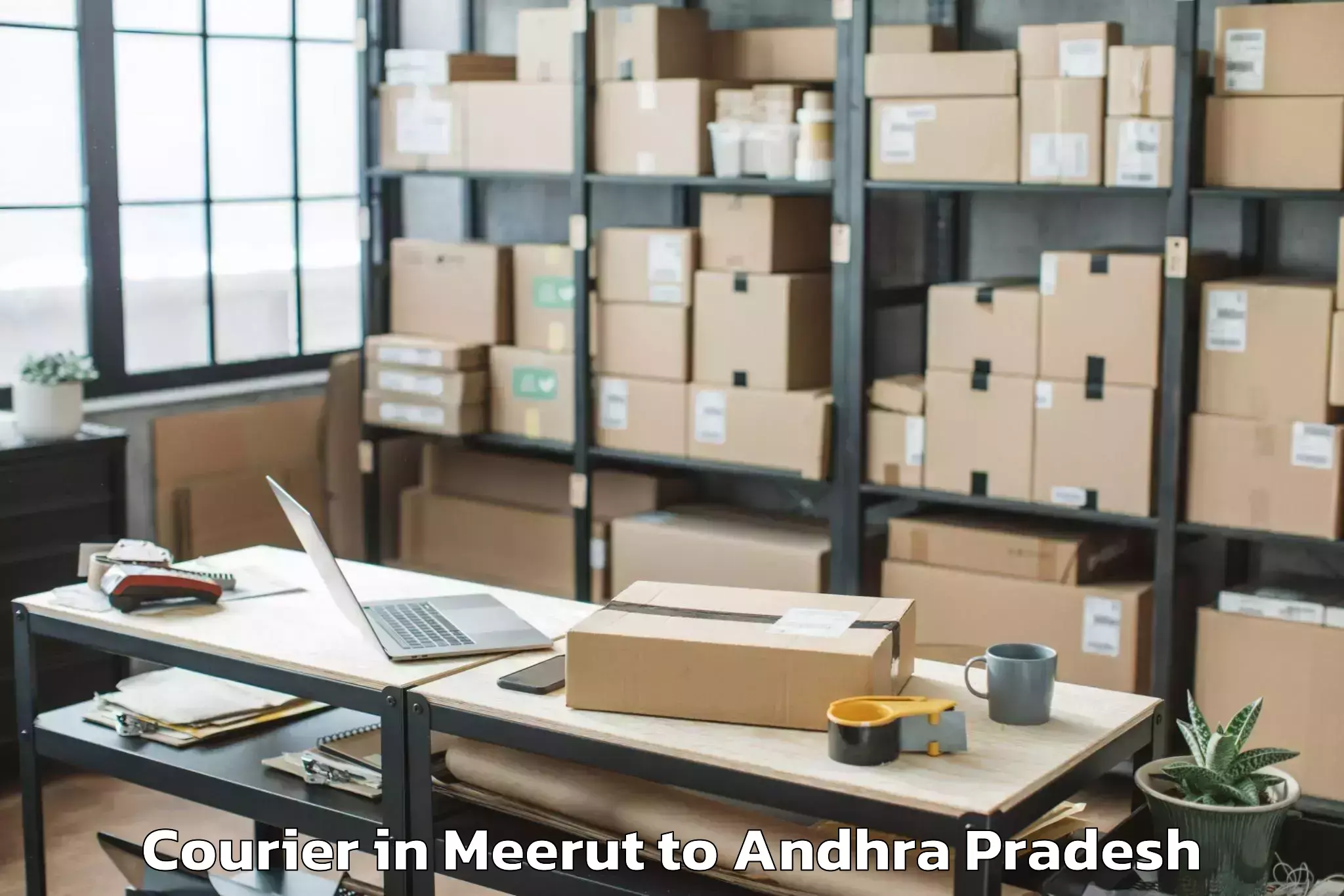 Meerut to Komarolu Courier